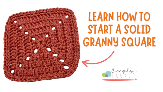 How to Crochet a Solid Granny Square | Easy Beginner Tutorial