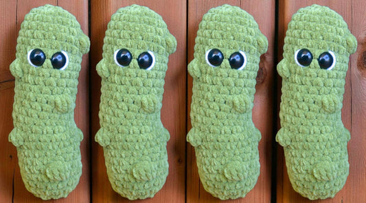 Free Pickle Crochet Pattern – Easy Amigurumi Plushie for Beginners