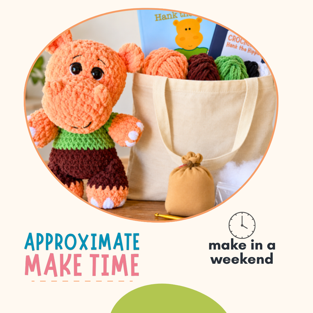 Hank the Hippo Crochet Pattern