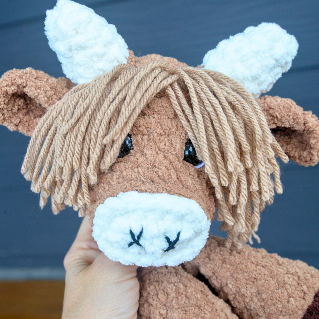 Highland Cow Crochet Pattern PDF