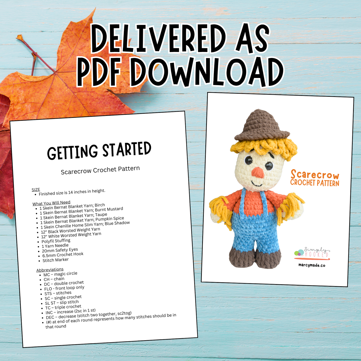 Crochet Scarecrow Pattern