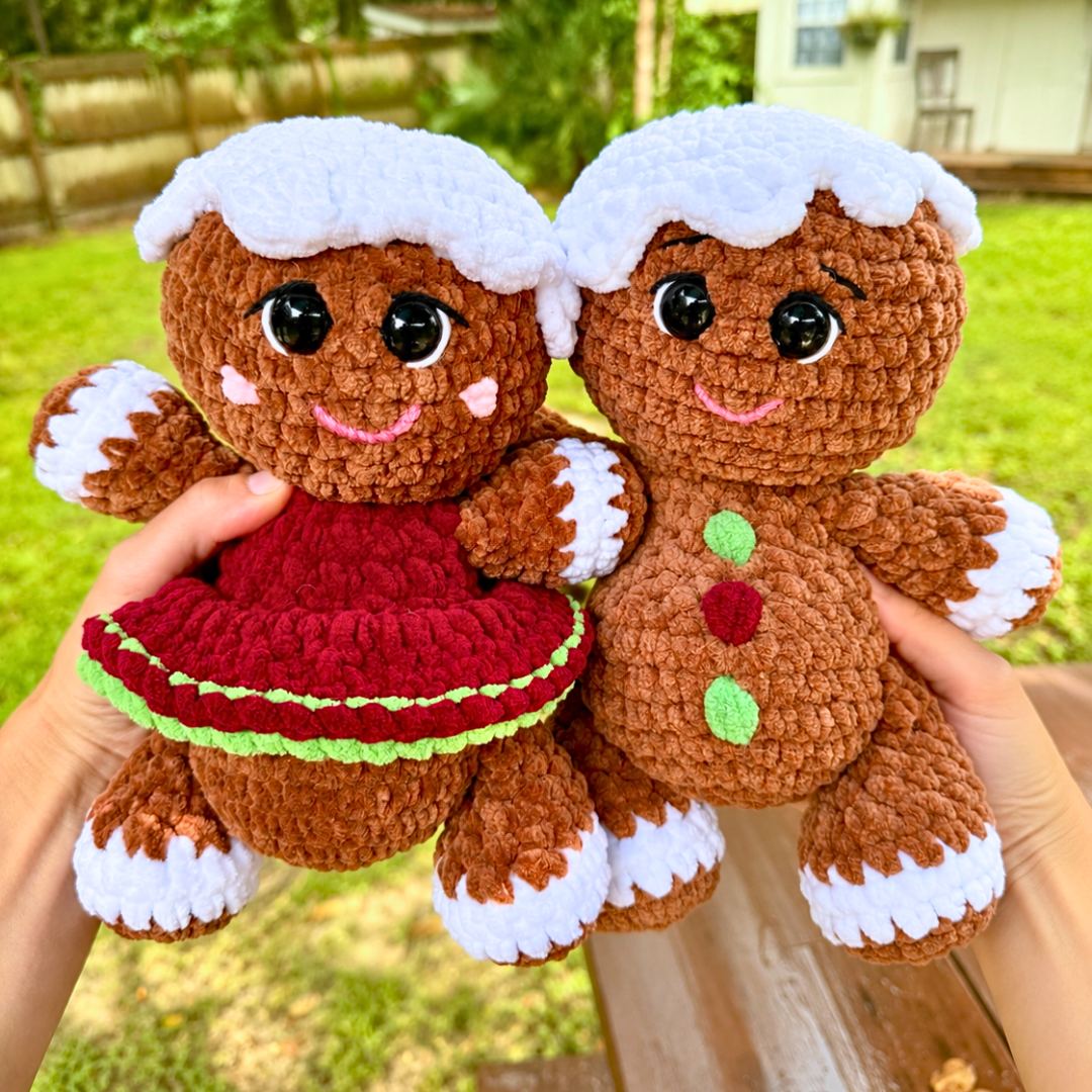 Gingerbread Crochet Plushies