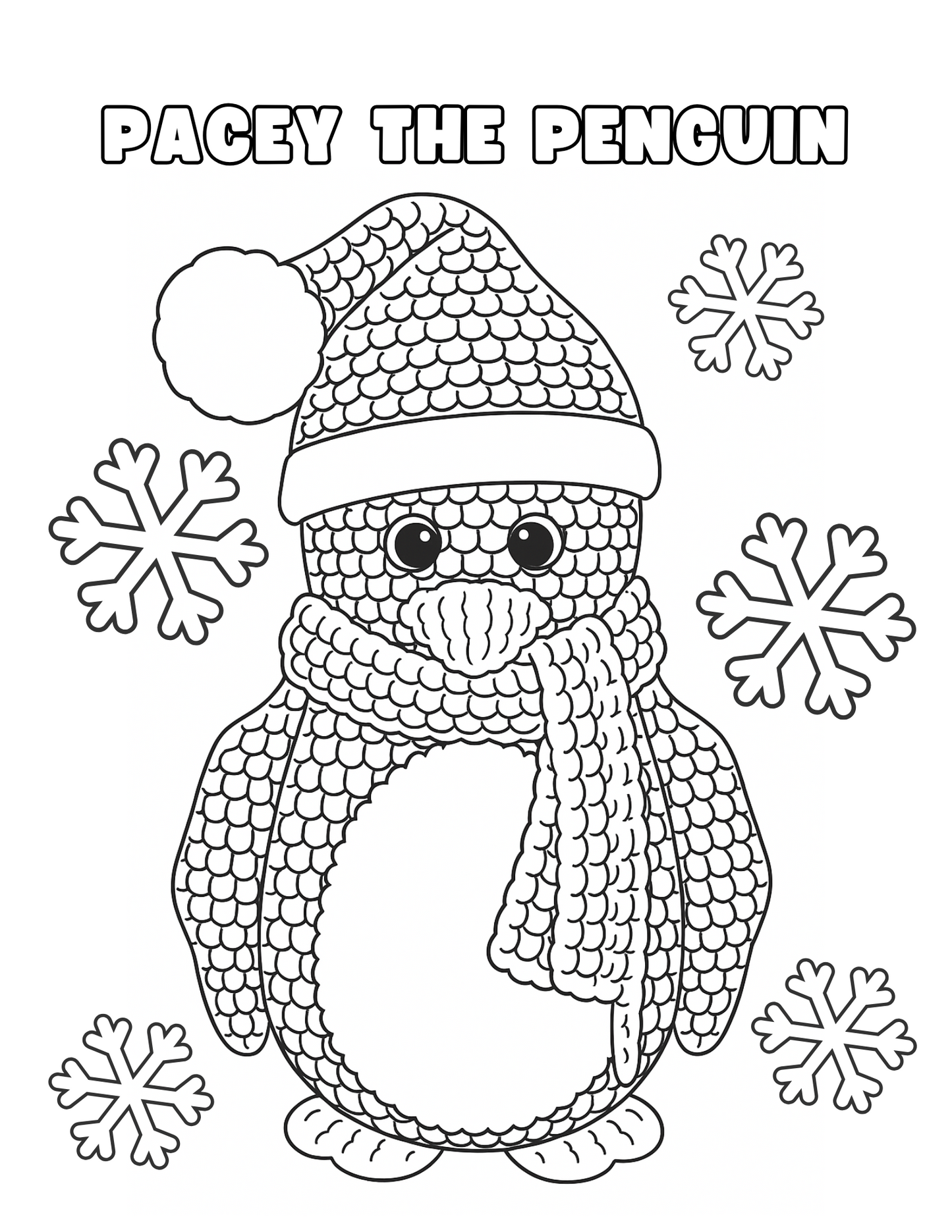 Christmas Penguin Crochet Pattern – Chunky Amigurumi PDF