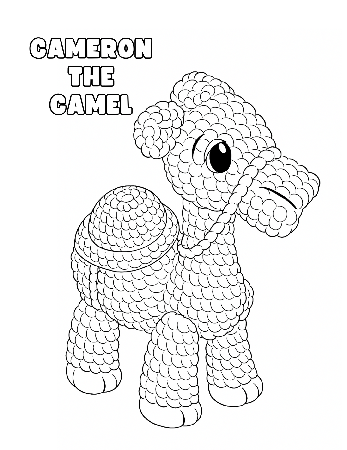 Camel Crochet Pattern – Easy Plush Amigurumi PDF with Photos