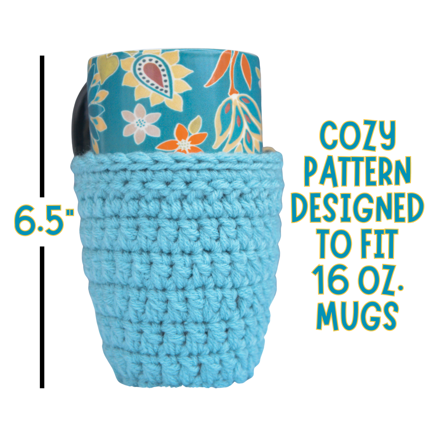 Travel Mug coffee Cozy Crochet