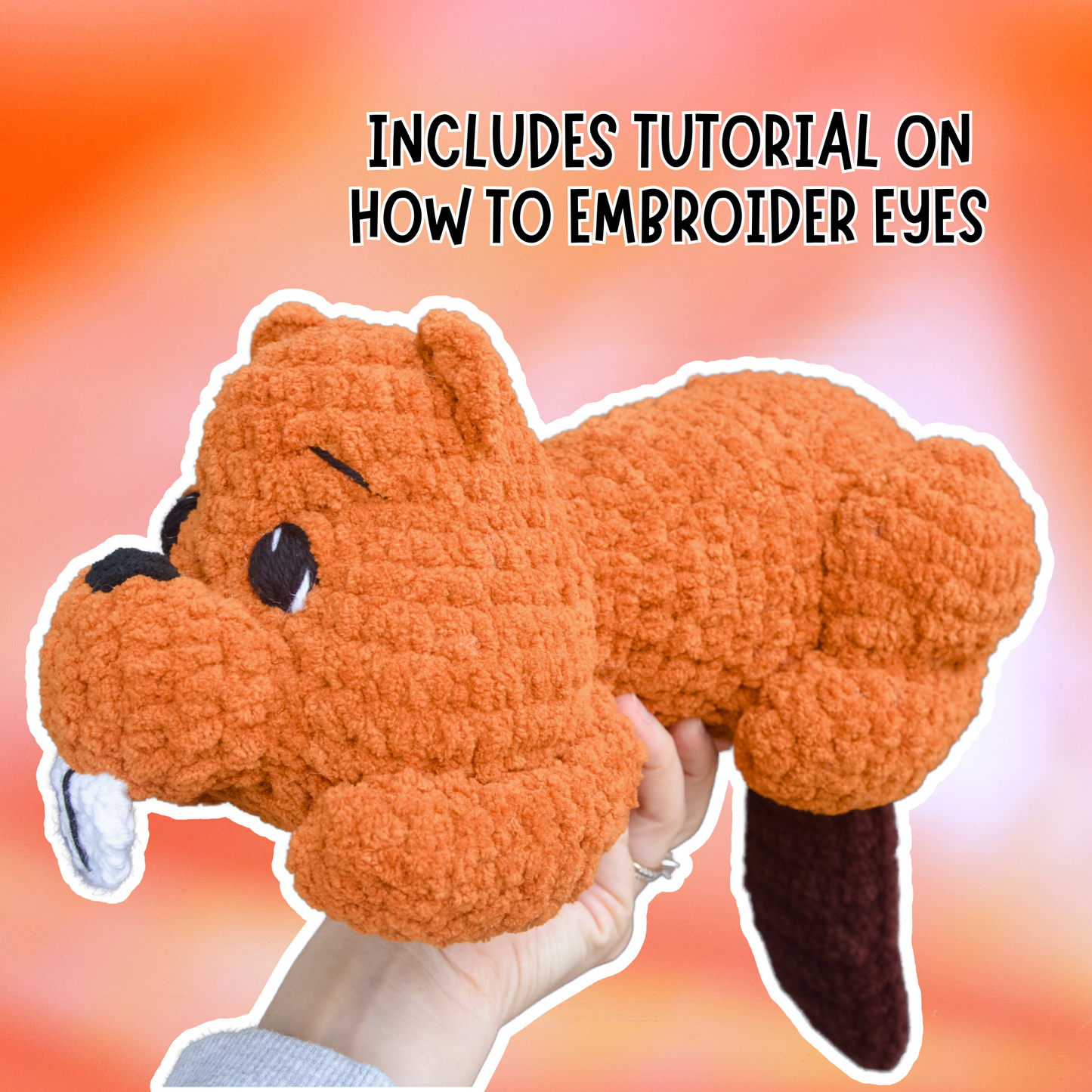 crochet beaver