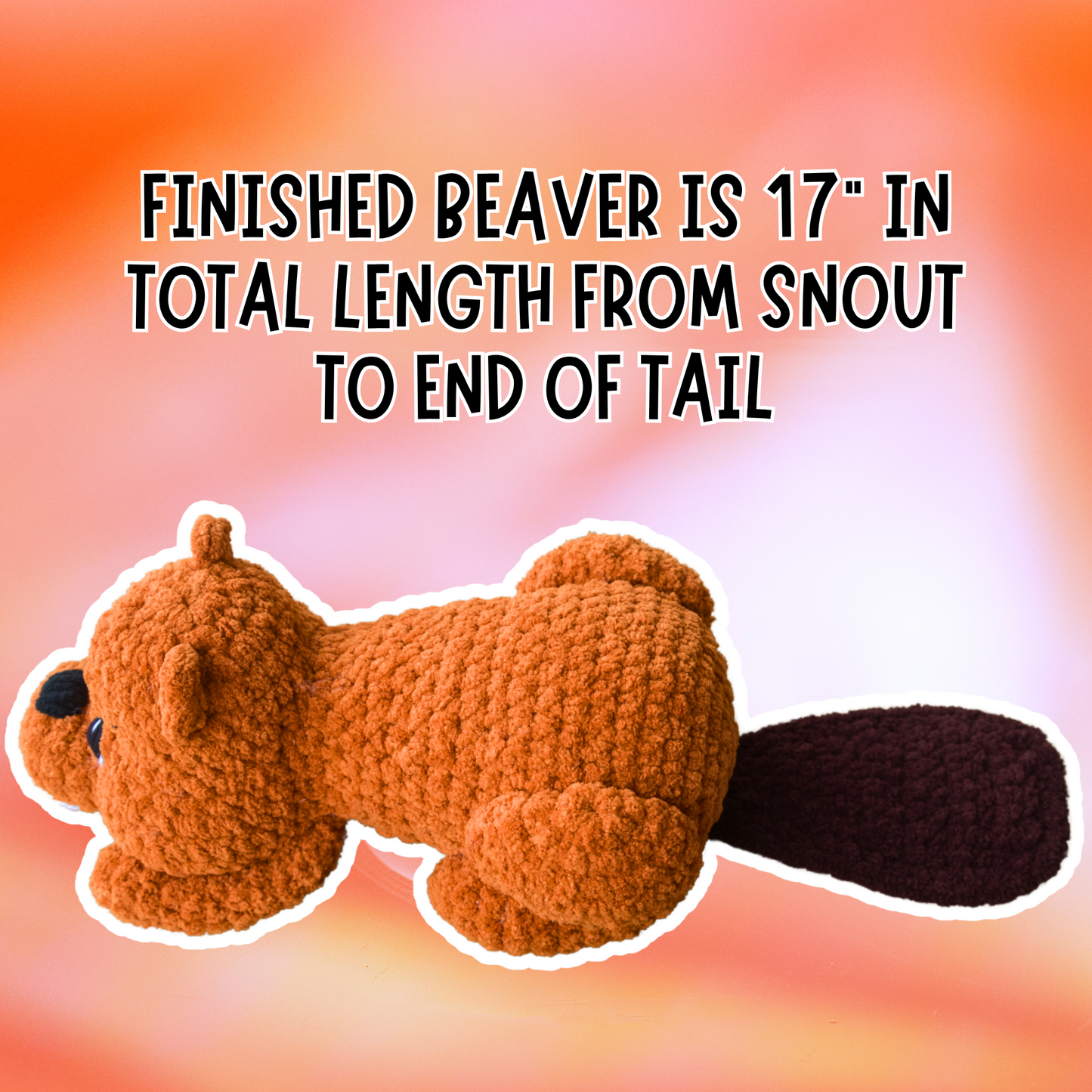 crochet beaver