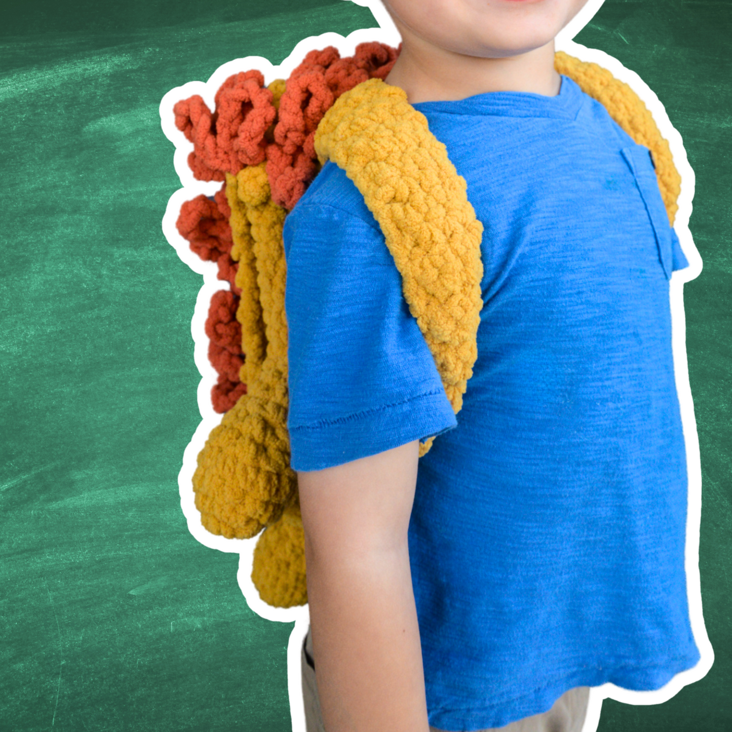 crochet lion backpack