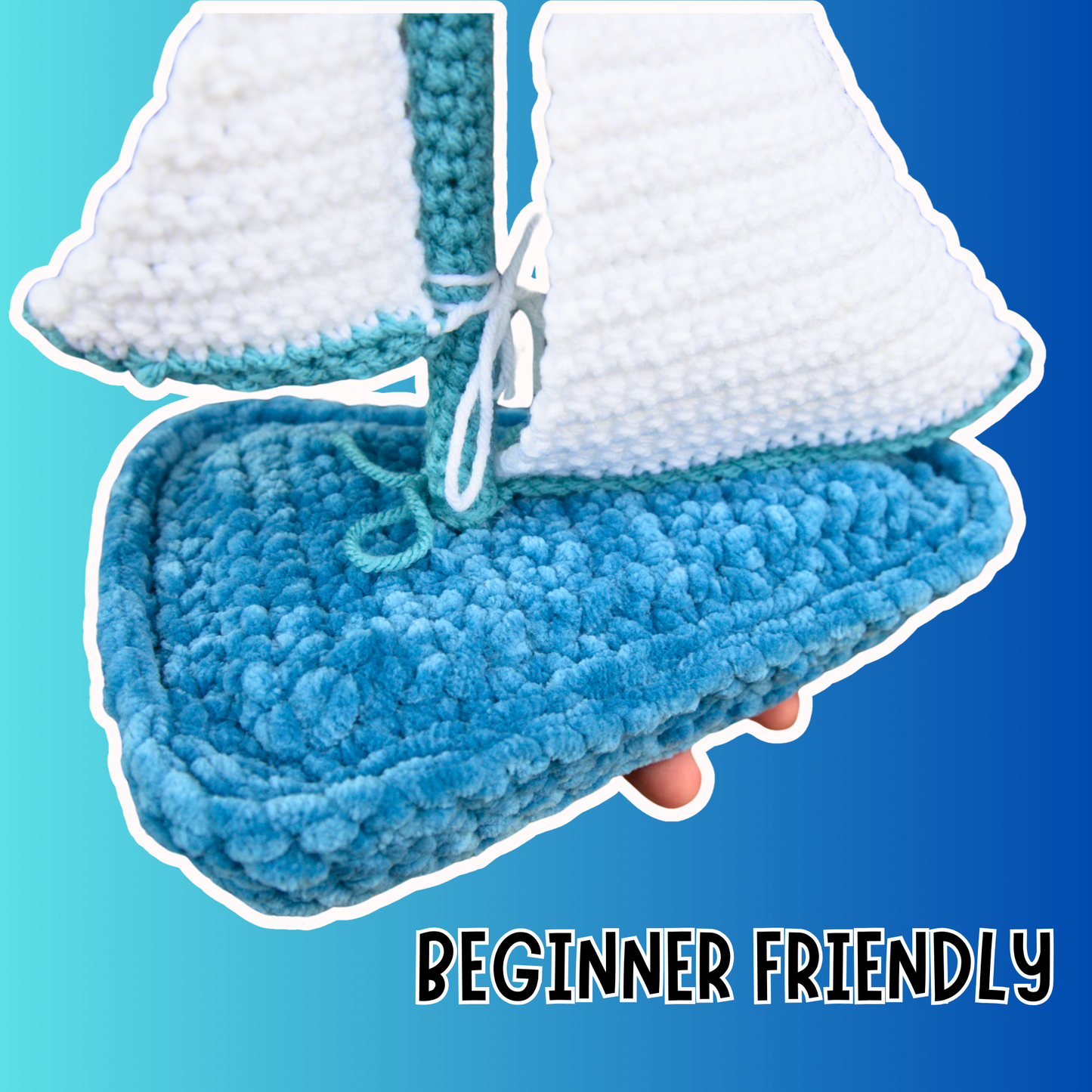 crochet sailboat