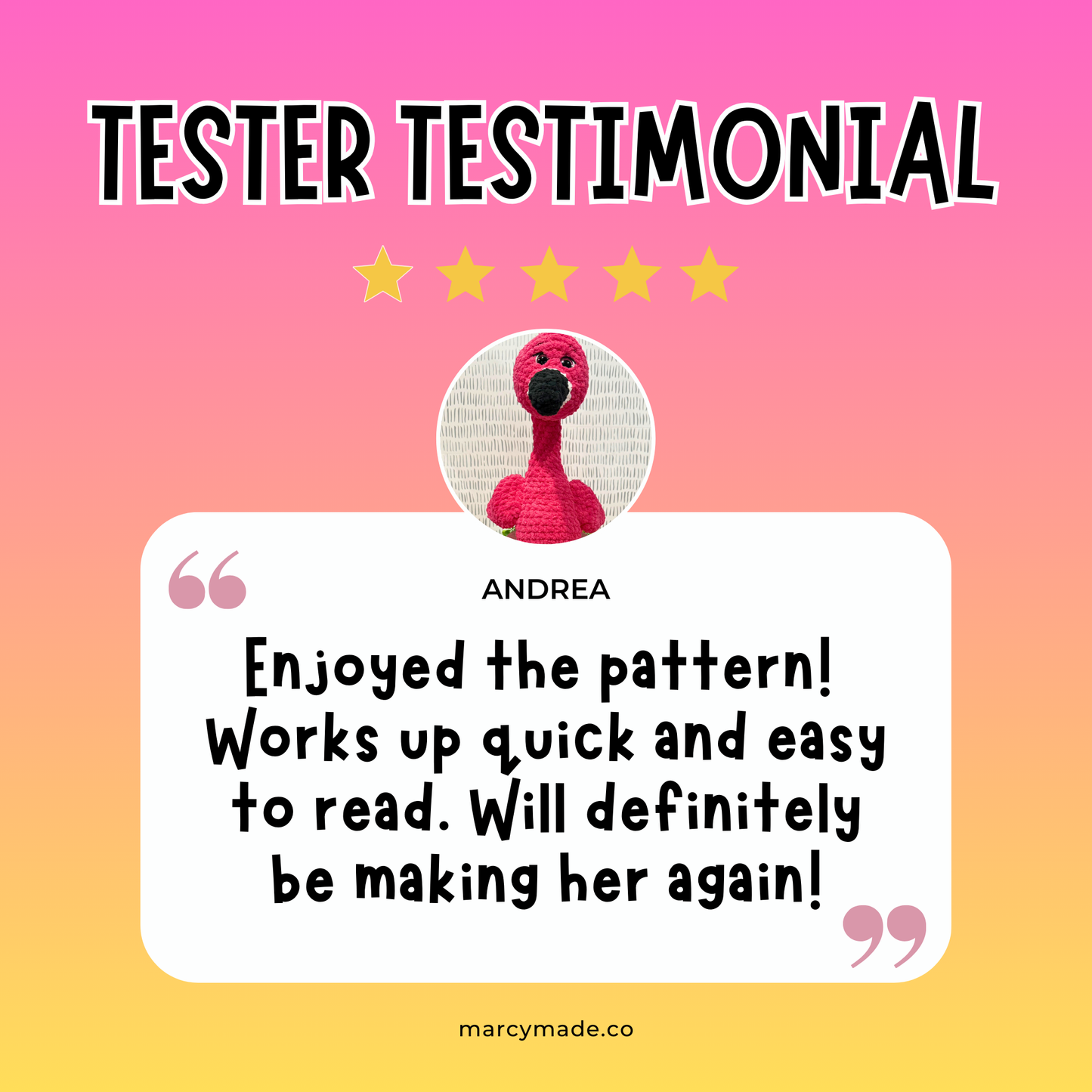 flamingo crochet review