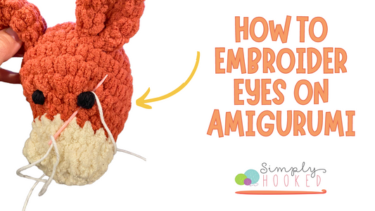 How to Embroider Eyes on Amigurumi | Baby Safe Alternative to Plastic Safety Eyes