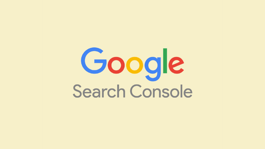 Google Search Console logo with colorful text on a light background