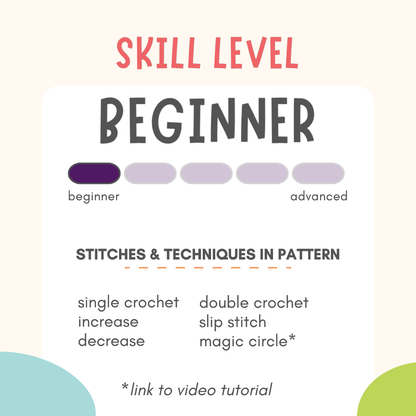 Crochet Bird Pattern PDF
