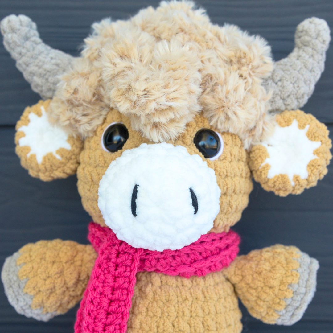 Highland Cow Crochet Pattern PDF