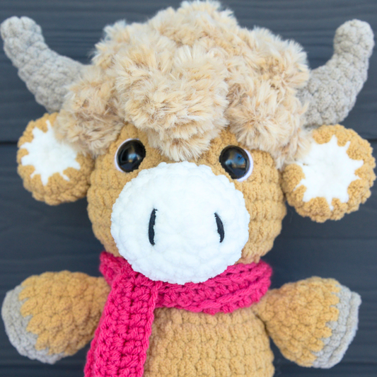 Highland Cow Crochet Pattern PDF