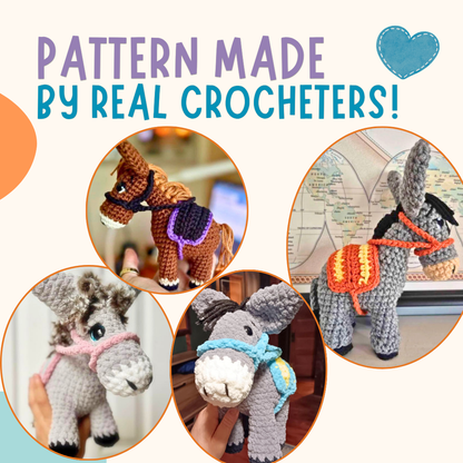 Crochet Plushie Kit: Donkey
