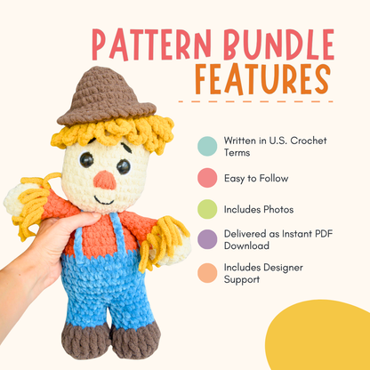 Fall Crochet Patterns Bundle PDF