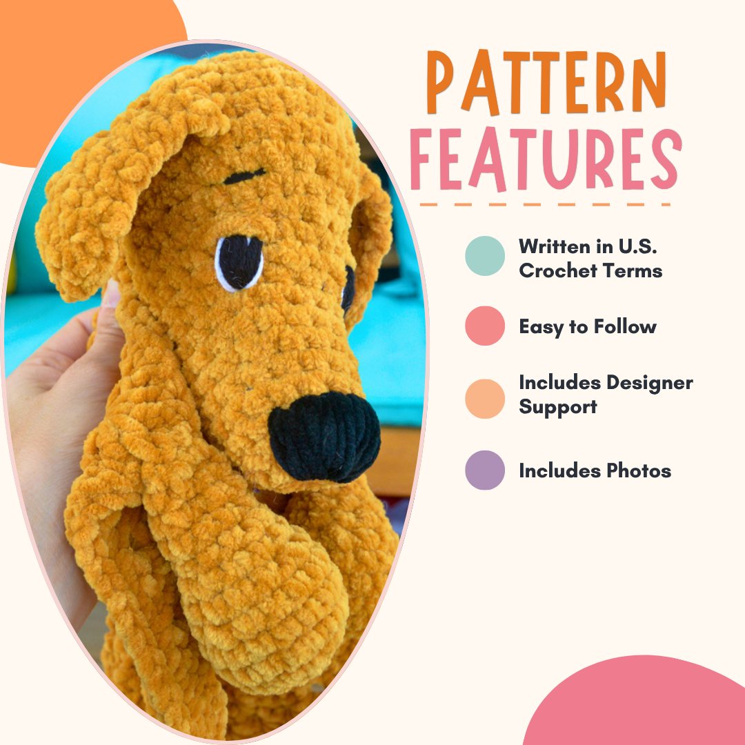 Dog Lovey Crochet Pattern PDF