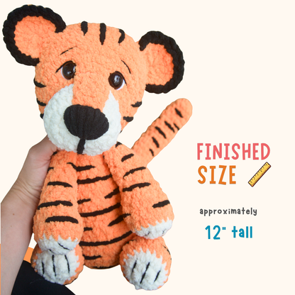 Crochet Tiger Plushie Pattern PDF