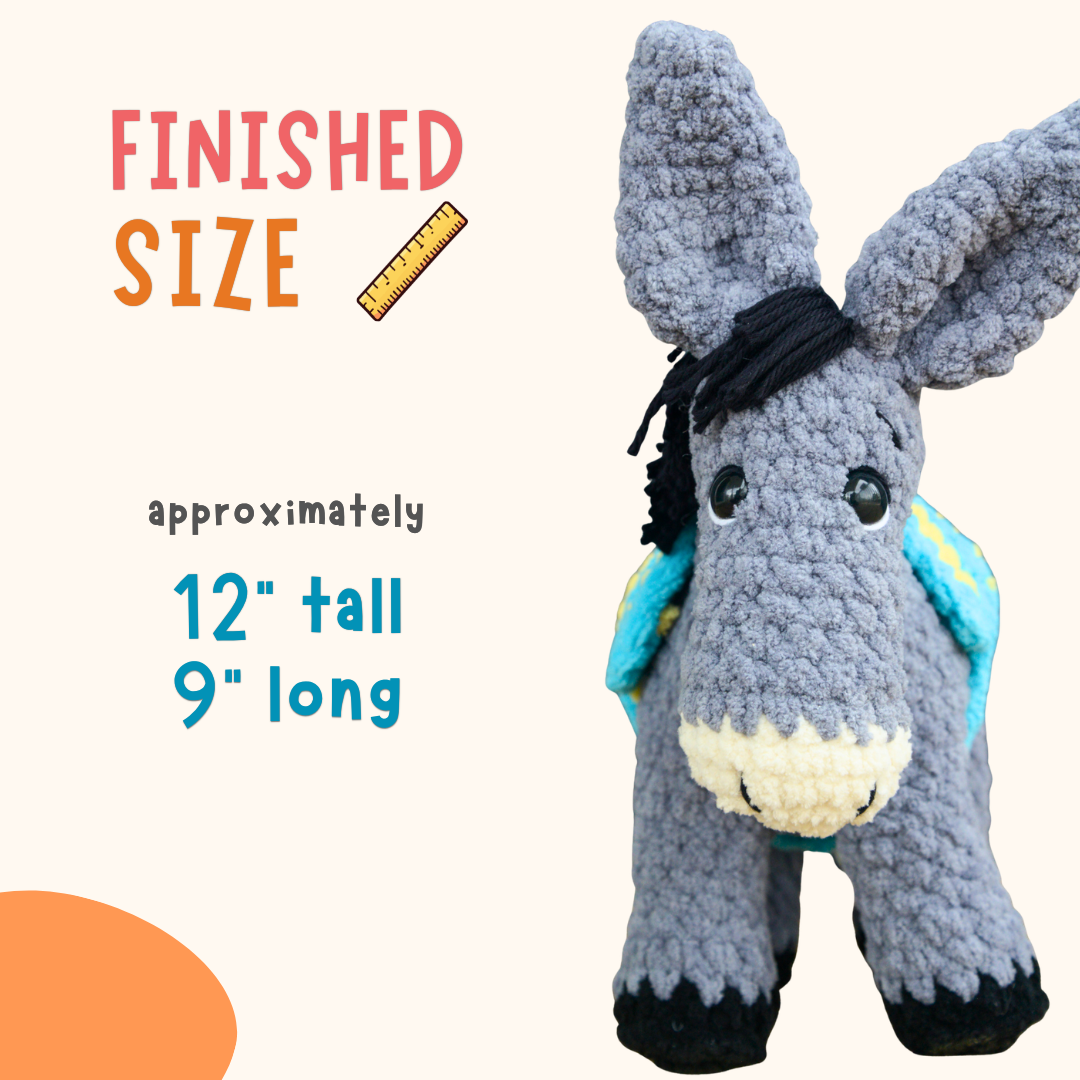 Crochet Plushie Kit: Donkey