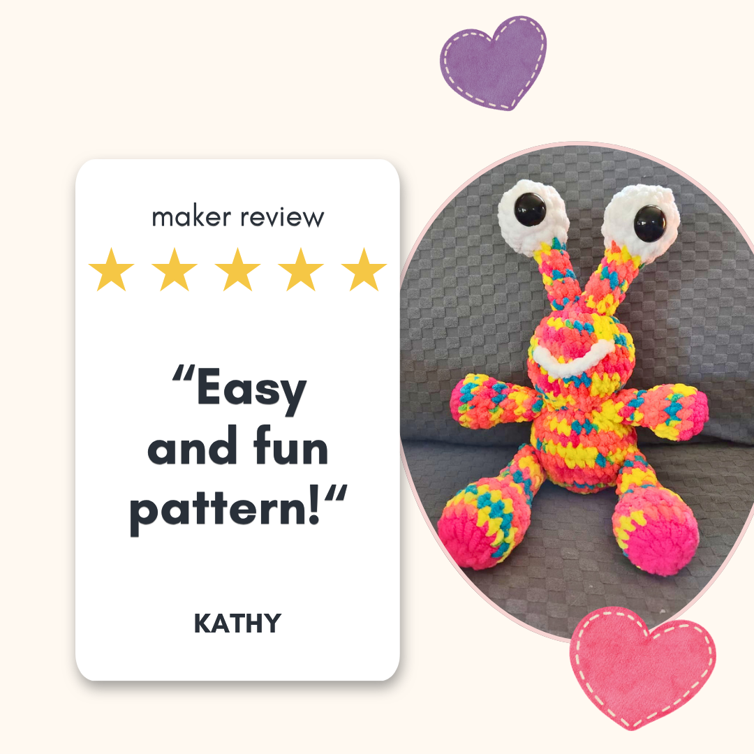 Monster Crochet Pattern PDF