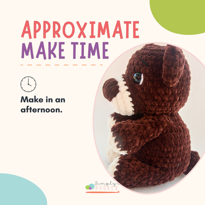 Crochet Teddy Bear Pattern PDF