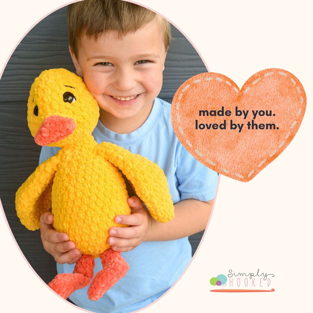 Duck Stuffed Animal Crochet Pattern PDF