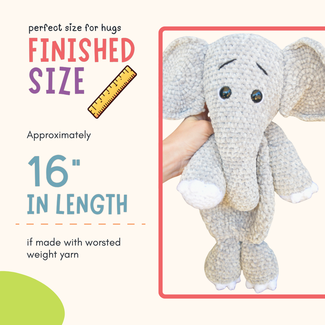 Elephant Crochet Pattern PDF