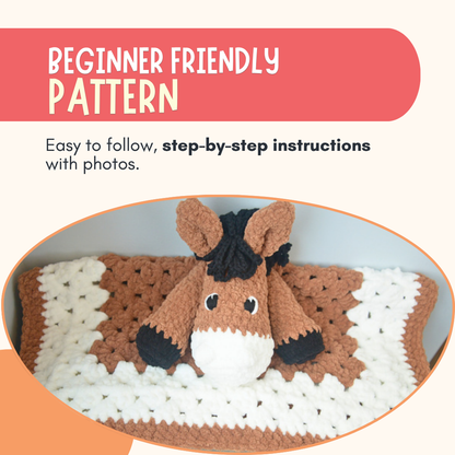 Horse Lovey Crochet Pattern PDF