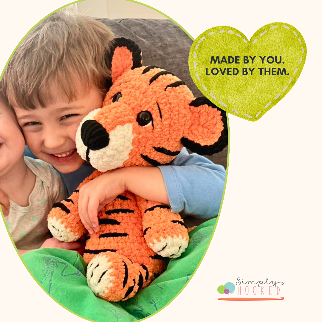 Crochet Tiger Plushie Pattern PDF