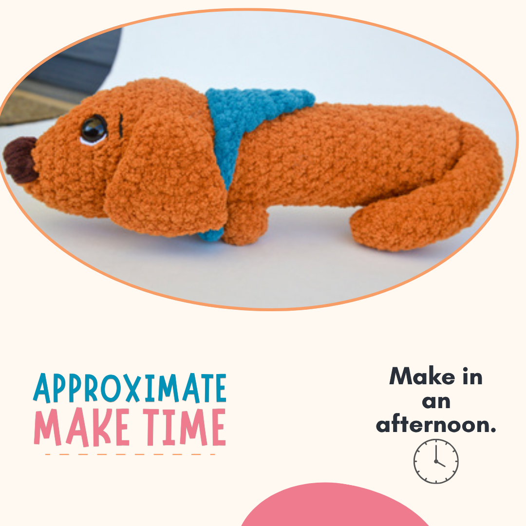 Dachshund Dog Crochet Pattern PDF