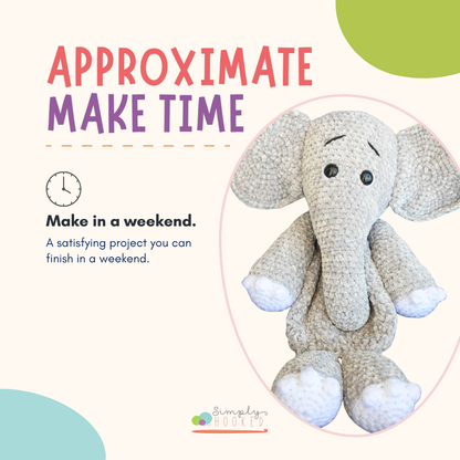 Elephant Crochet Pattern PDF