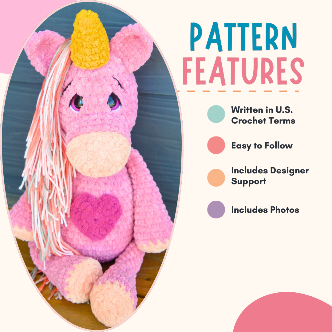 Unicorn Crochet Pattern PDF