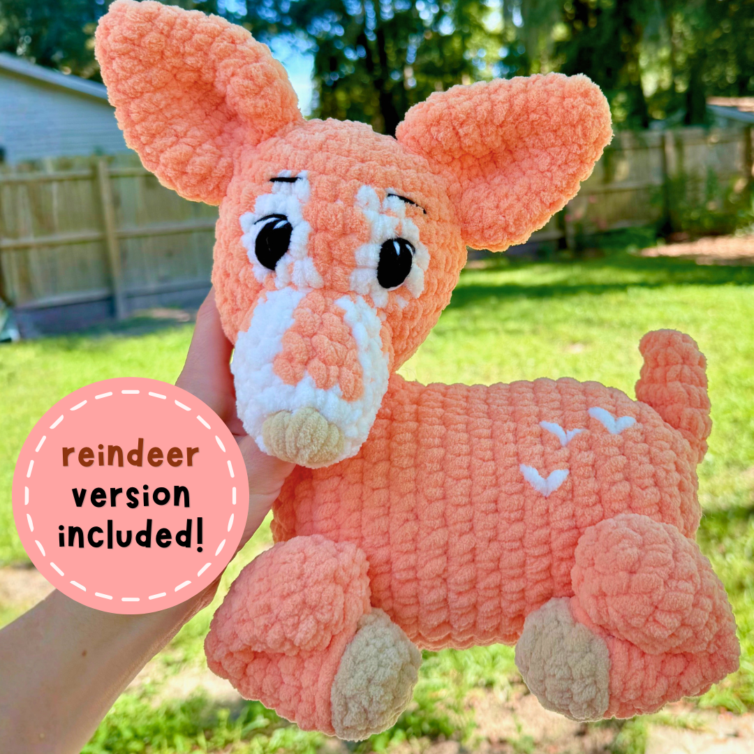Deer Crochet Pattern PDF (With Reindeer Mod)