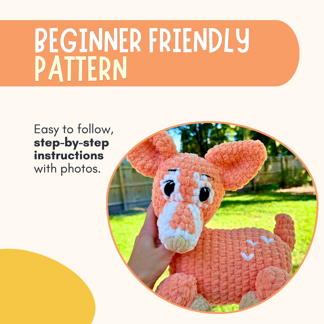 Deer Crochet Pattern PDF (With Reindeer Mod)