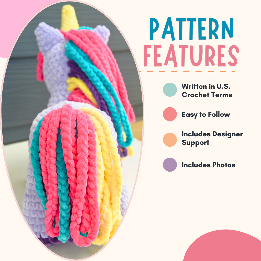 Unicorn Crochet Pattern PDF