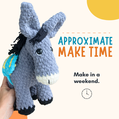 Crochet Plushie Kit: Donkey