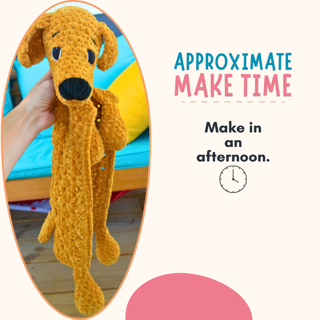 Dog Lovey Crochet Pattern PDF