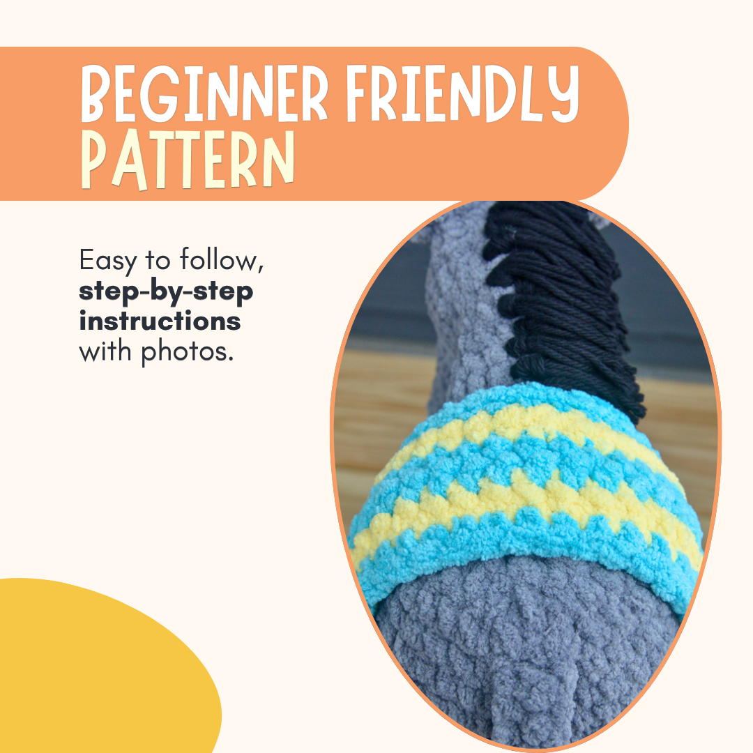 Crochet Plushie Kit: Donkey