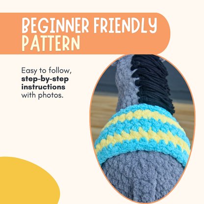 Crochet Plushie Kit: Donkey