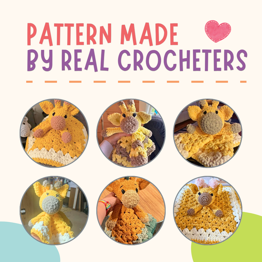 Giraffe Lovey Crochet Pattern PDF