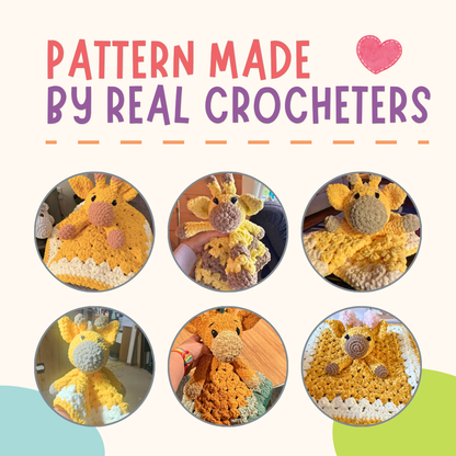 Giraffe Lovey Crochet Pattern PDF