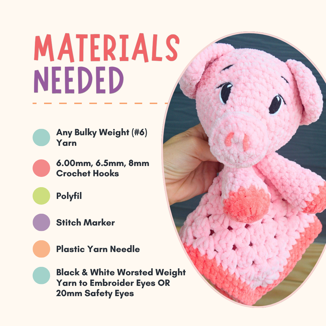 9 Animal Lovey Crochet Pattern Bundle