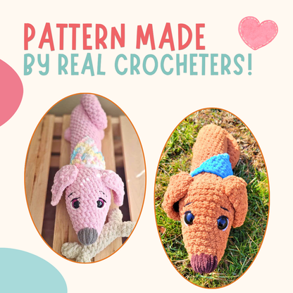 Dachshund Dog Crochet Pattern PDF