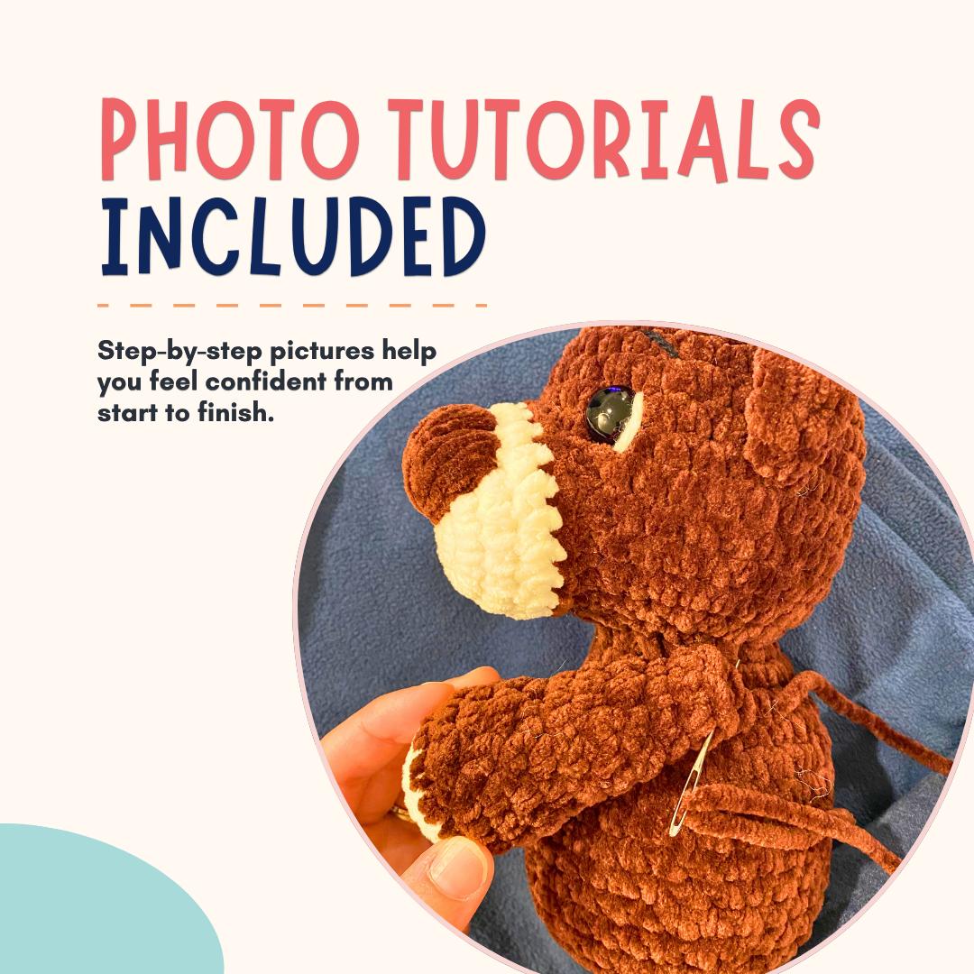 Crochet Teddy Bear Pattern PDF