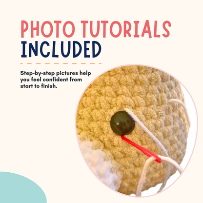 Highland Cow Crochet Pattern PDF