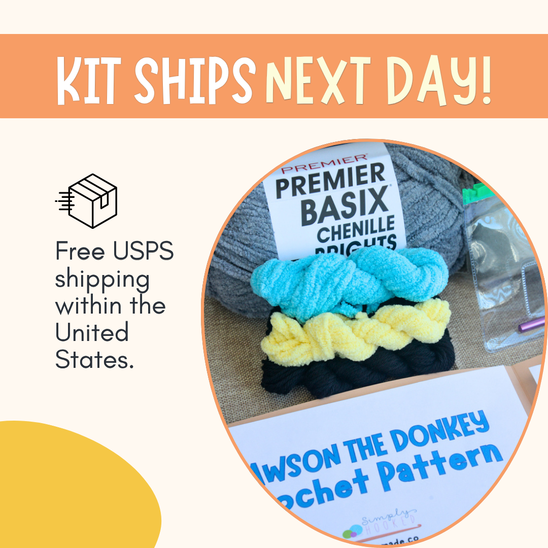Crochet Plushie Kit: Donkey