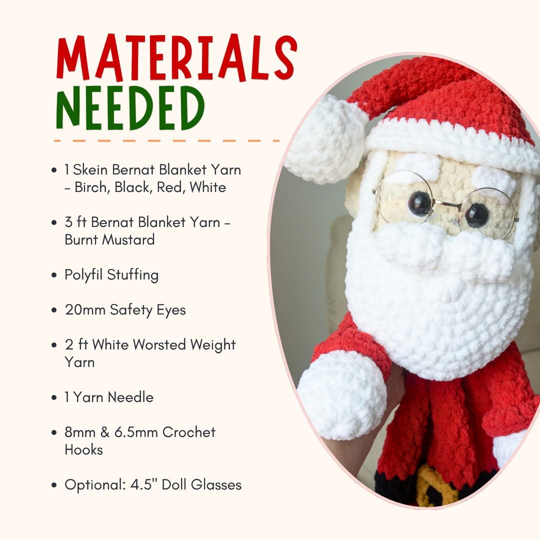 Santa Crochet Pattern PDF