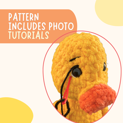 Duck Stuffed Animal Crochet Pattern PDF