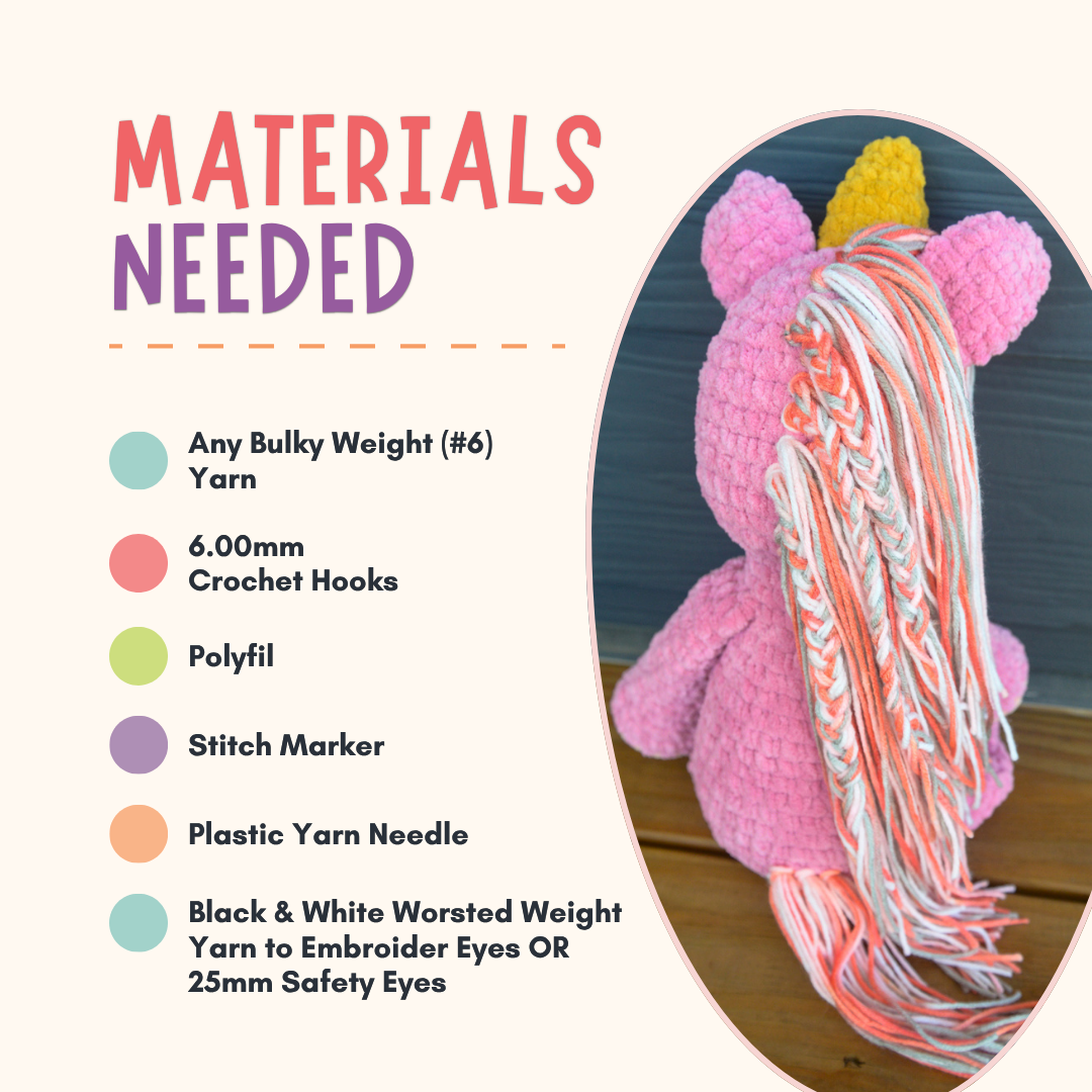 Unicorn Crochet Pattern PDF